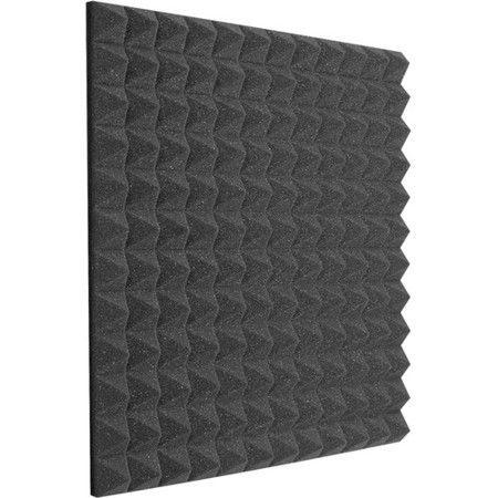 Auralex 2x24x24" Studiofoam Pyramid Panels, 1 Pair (2 Pieces), Charcoal