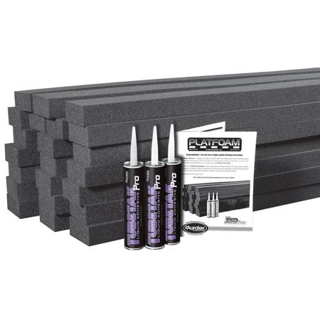 Auralex 2x4x48" Platfoam High Density Isolation Foam Riser, 21 Pieces, Gray