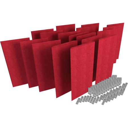Auralex SonoSuede ProPanel ProKit-2, 6 Mitered 2"x2'x4', Red