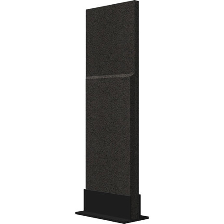 Auralex 24x72" ProGO-26 Moveable Acoustical Panel with Floor Stand, Obsidian