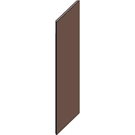 Auralex 1x16x48" SonoSuede ProPanel with 2 AFN Impaling Clips, Reverse Mitered Edge, Brown