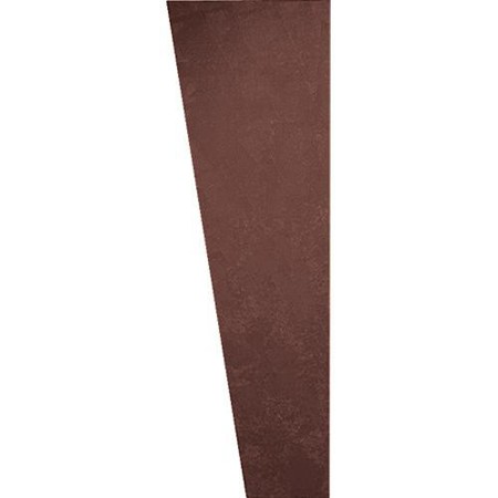 Auralex 1x16x48" SonoSuede Trapezoid Left Angle Panel with 2 AFN Impaling Clips, Straight Edge, Brown