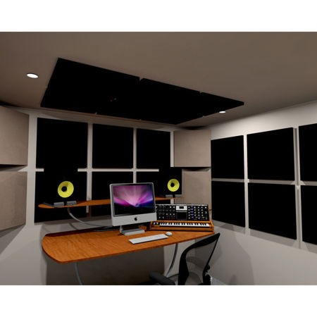 Auralex 1x24x24" SonoLite Panel (2/1), Black