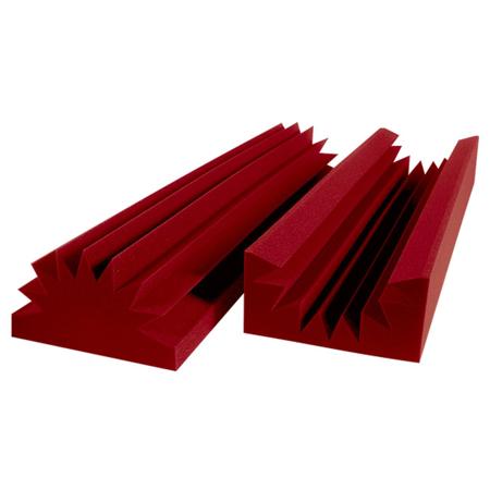 Auralex Sunburst Concave & Convex Broadband Absorbers, 8 Pieces, Burgundy