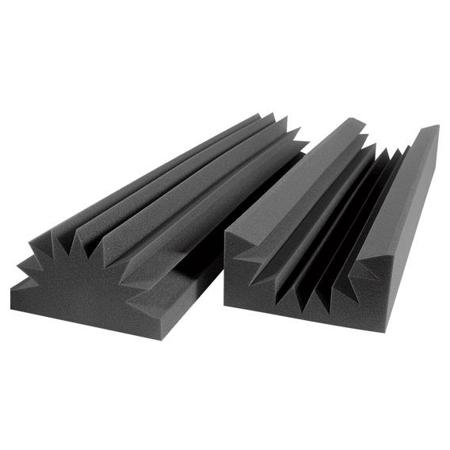 Auralex Sunburst Concave and Convex Broadband Absorbers, Set of 4 (8 Pieces), Charcoal
