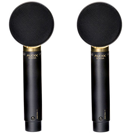 Audix SCX25A-MP Matched Pair of Professional Studio Cardioid Condenser Microphone, 20-20000Hz Frequency Response, 200 Ohms Output Impedance