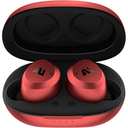 Ausounds AU-Stream Hybrid True Wireless Noise-Cancelling Earbuds, Red