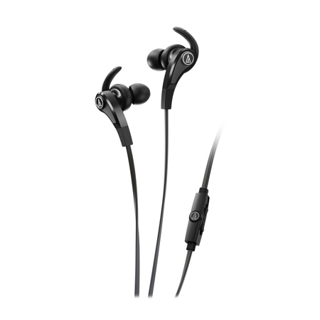 Audio-Technica ATH-CKX9iS SonicFuel In-Ear Headphones with In-Line Mic, Black