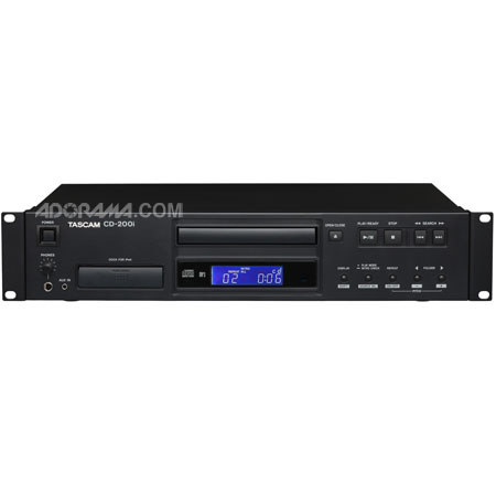 Tascam CD-200i Rack Mount CD Player with iPod Dock