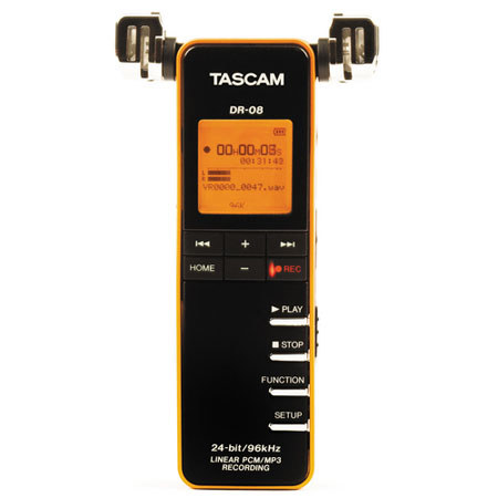 Tascam DR-08 Portable Digital Recorder with USB 2.0