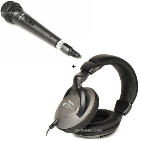 Tascam Starter Pack w/Microphone Cable and Headpho