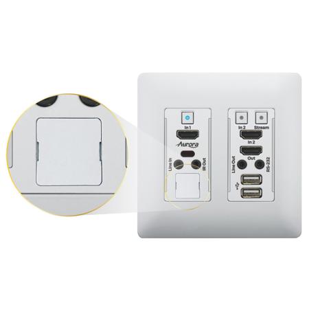 Aurora Multimedia Blank LAN Cover for VLX-TCW2H-C Wall Plate, White