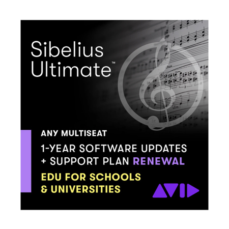Avid Sibelius Ultimate 1Yr Software Updates & Support Plan Renewal, EDU,Download