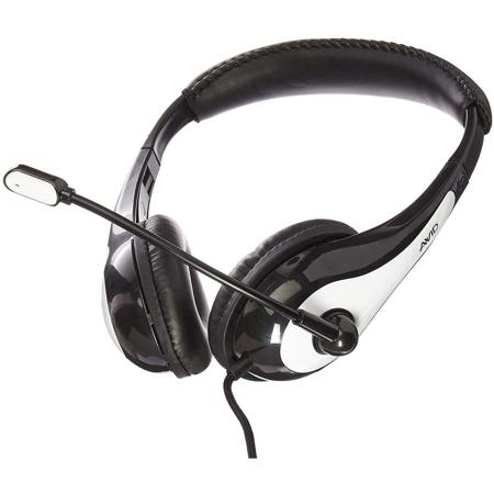 Avid Education AE-36 Headphone with Boom Microphone, Single Plug, White