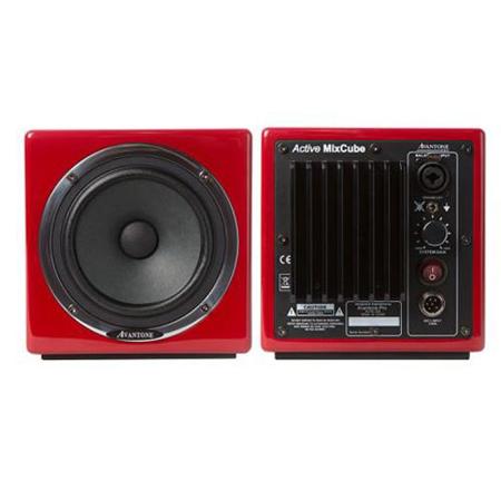 Avantone Pro MixCube Active 60W Powered Mini Reference Monitor, Red, Single