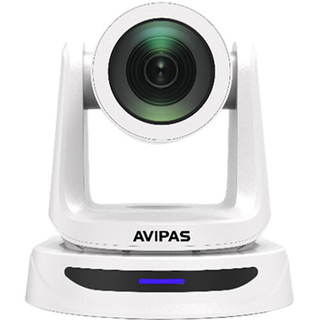 AViPAS AV-2010 Full HD USB/IP 20x PTZ Camera with PoE+, White