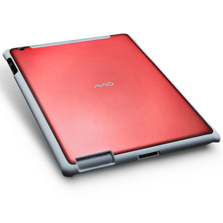 AViiQ Smart Case for Apple iPad 2, Gray Trim/ Red
