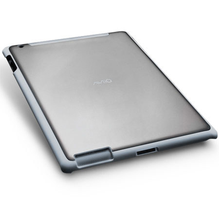 AViiQ Smart Case for Apple iPad 2, Gray Trim/ Silver