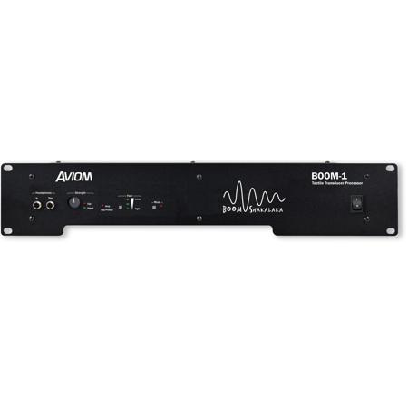 Aviom BOOM-1 Tactile Transducer Processor, 2U Rack Mounted DSP and Amplifier Module