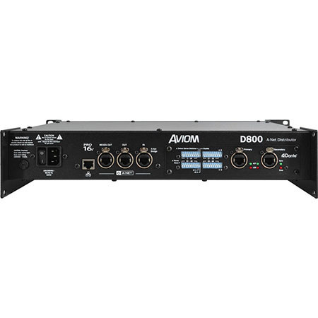 Aviom D800-Dante A-Net Distributor with A-Net Bridge Input and Dante interface