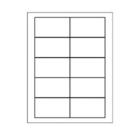 Avery Dennison Perforated Inkjet Matte Ivory Cards