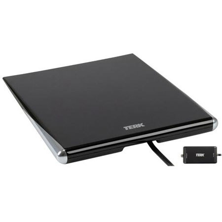 Terk Omni-Directional Amplified Indoor TV Antenna,Black