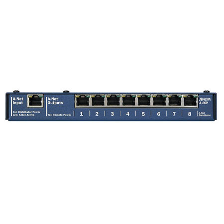 Aviom A16D 8-Port 1/2 Space Rackmount A-Net Distributor