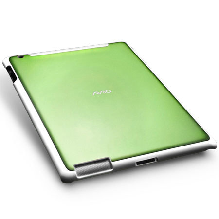 AViiQ Smart Case for Apple iPad 2, White Trim/ Green