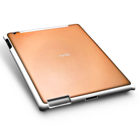 AViiQ Smart Case for Apple iPad 2, White Trim/ Orange