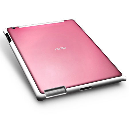 AViiQ Smart Case for Apple iPad 2, White Trim/ Pink