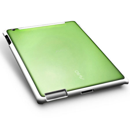 AViiQ Aluma Shield Case for Apple iPad 2/3/4, White Trim/Green