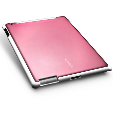 AViiQ Aluma Shield Case for Apple iPad 2/3/4, White Trim/Pink