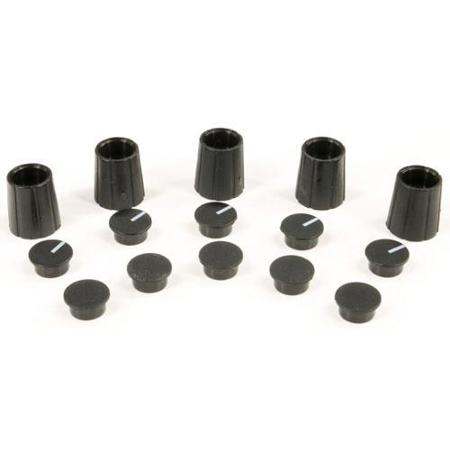 Aviom 11mm Replacement Knob Kit for A360 Stereo Placement, Reverb, Channel Tone, Master Tone, Master Volume, Mono Mix Out Volume