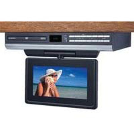Audiovox VE727 7" LCD Under Shelf Drop Down TV with Built-In DVD, 16:9 Aspect Ratio, ATSC/NTSC Tuner