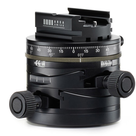 Arca Swiss Core 75 Leveler Geared Tripod Head w/clicPan & flipLock Quick Release