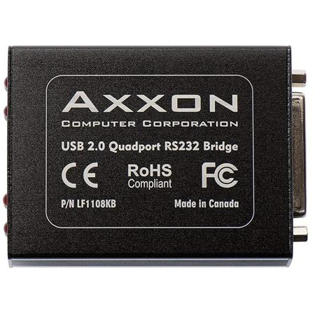 Axxon 1 Port USB to 4 Ports RS232 Serial Adapter