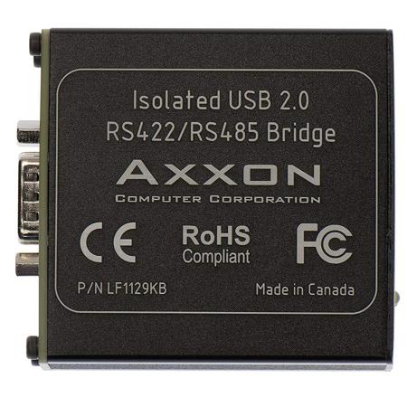 Axxon 1 Port Isolated USB 2.0 to RS422/485 Bridge with Cable, Industrial