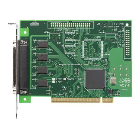 Axxon 4 Port RS232 PCI Serial Card Adapter with Cable