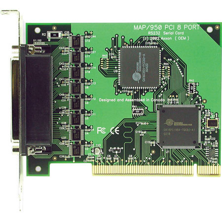 Axxon Single PCI Slot 8-Port RS232 I/O Card