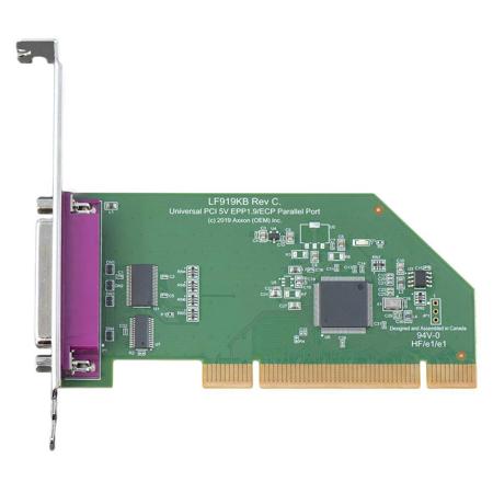 Axxon Rev C PCI Express (PCIe) EPP 1.9/ECP Parallel Port Adapter