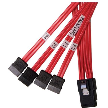 ATTO Technology 0.5m (1.64') Internal SFF-8087 to (4) X1 SATA Cable