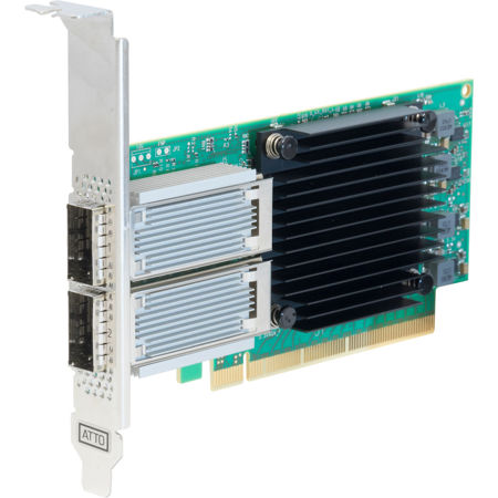 ATTO Technology FastFrame N312 QSFP28 Dual Port 25/40/50/100GbE Network Adapter