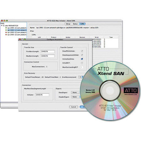 ATTO Technology Xtend SAN iSCSI Initiator for Mac OS X, 50 Users License
