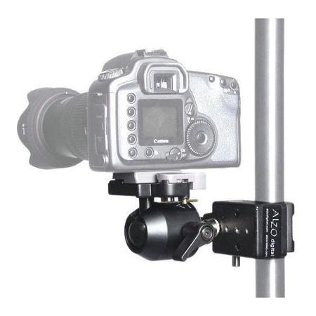 Alzo Digital Ball Head Camera Support with Super Clamp, Up to 15 lbs Capacity