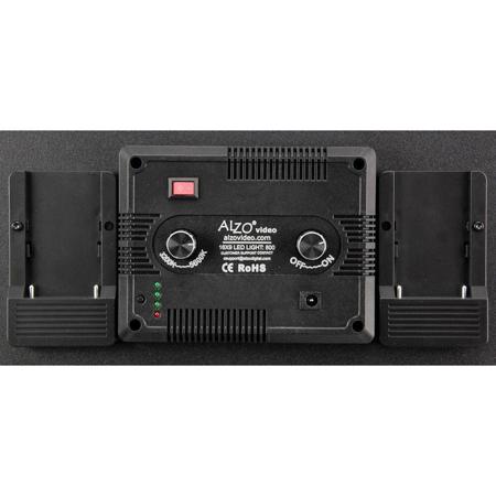 Alzo Digital 16x9 Bi-Color LED Panel Video Light 800, 3000 Lux at 1m