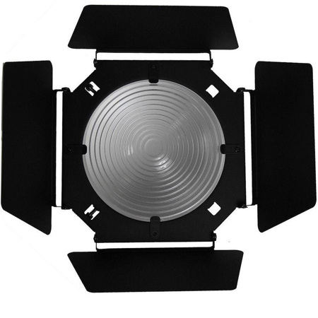 Alzo Digital Barndoor with 8" Fixed-Focus Fresnel Lens