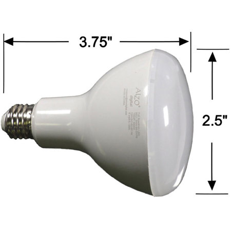 Alzo Digital 6W (60W) Full Spectrum LED PAR20 Floodlight Bulb, 4 Pack