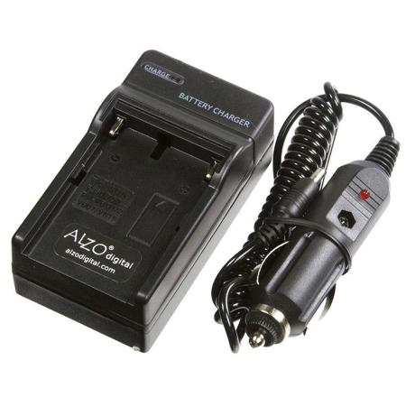 Alzo Digital AC Charger and 12 Volt DC Cord for Sony Style NP-F770 Battery