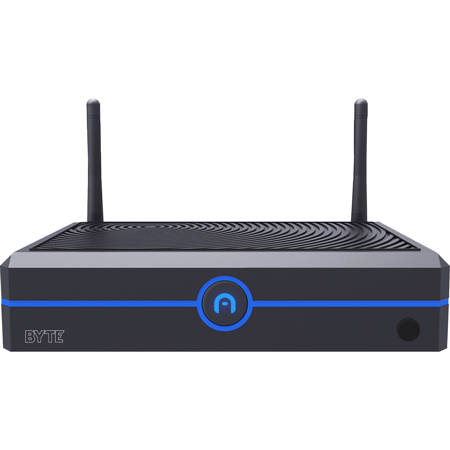 Azulle Byte Mini Desktop Computer, Celeron N4500, 4GB RAM, 64GB eMMC, W11P,Black