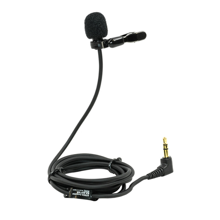 Azden EX-507XR Pro Omnidirectional Electret Condenser Lav Mic for PRO-XR, Black